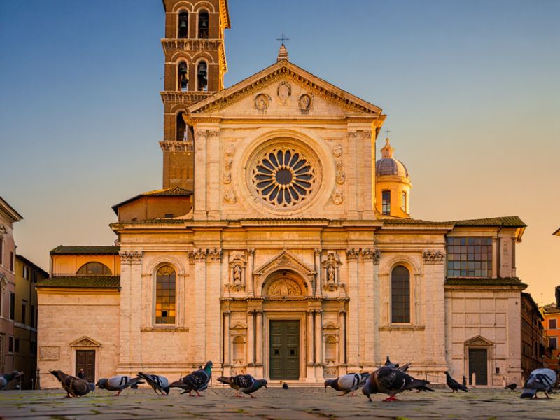 Chiesa storica a Roma protetta da tarli e volatili con le tecnologie Alpha Range.