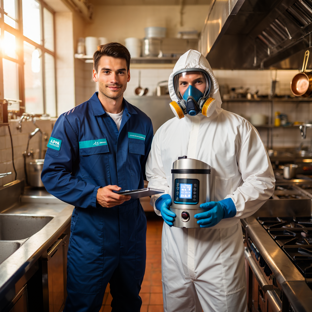 Dettaglio tecnico del cannone nebulizzatore Alpha Range per trattamenti di disinfestazione a Roma.